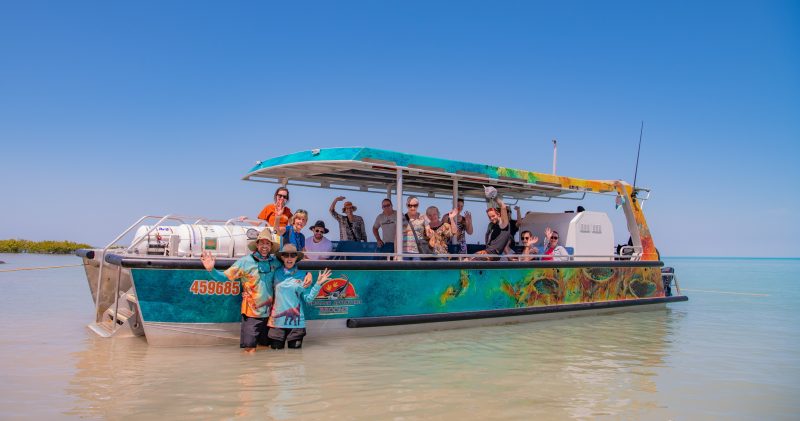 boat with pax and staff
